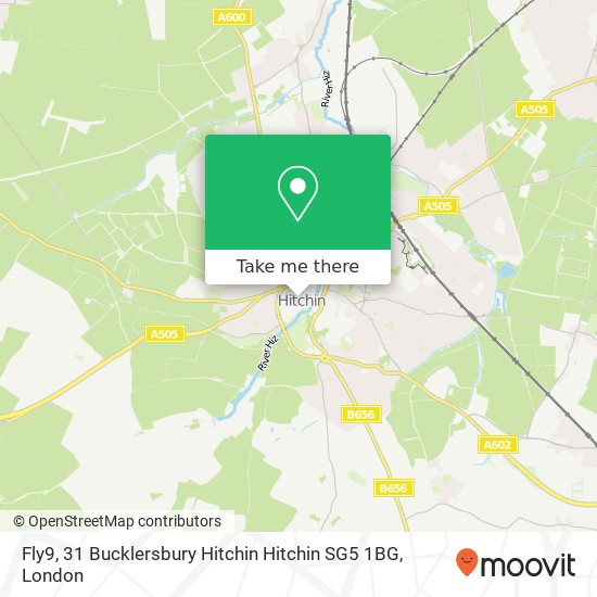Fly9, 31 Bucklersbury Hitchin Hitchin SG5 1BG map