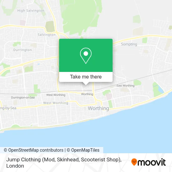 Jump Clothing (Mod, Skinhead, Scooterist Shop) map