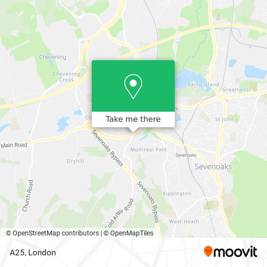 A25 map