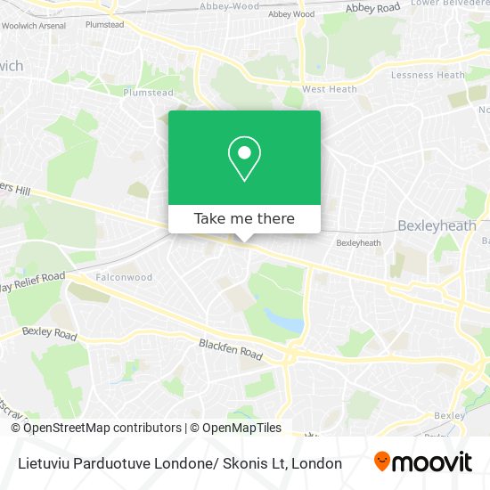 Lietuviu Parduotuve Londone/ Skonis Lt map