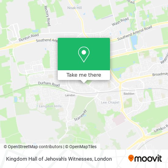 Kingdom Hall of Jehovah's Witnesses map