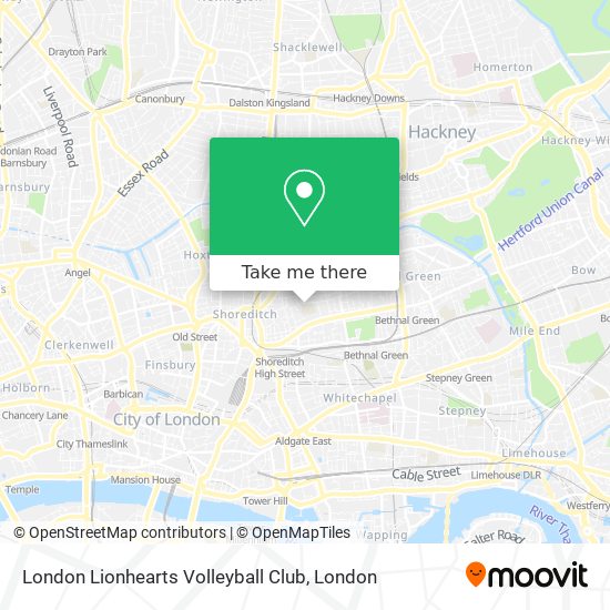 London Lionhearts Volleyball Club map