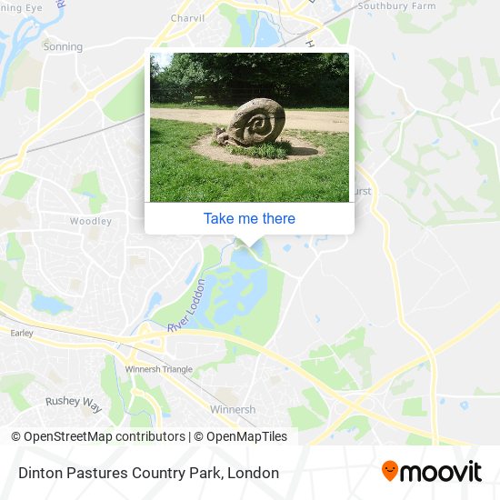 Dinton Pastures Country Park map