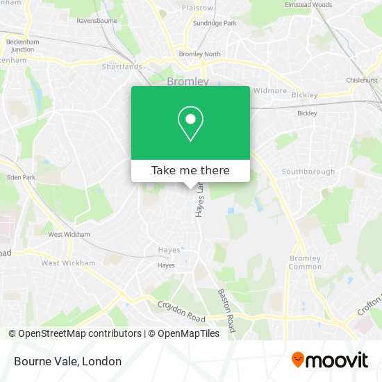 Bourne Vale map
