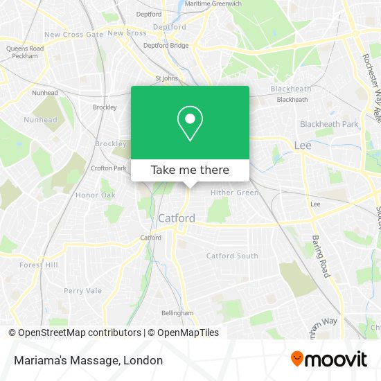 Mariama's Massage map