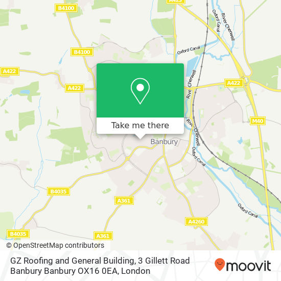 GZ Roofing and General Building, 3 Gillett Road Banbury Banbury OX16 0EA map