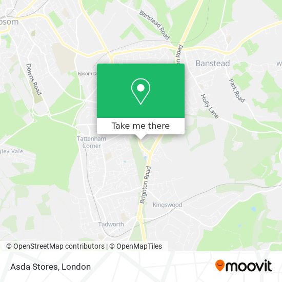 Asda Stores map