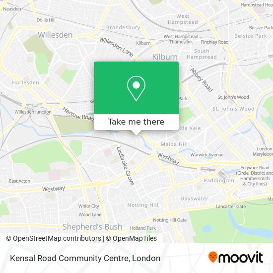 Kensal Road Community Centre map