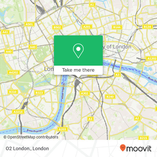O2 London. map