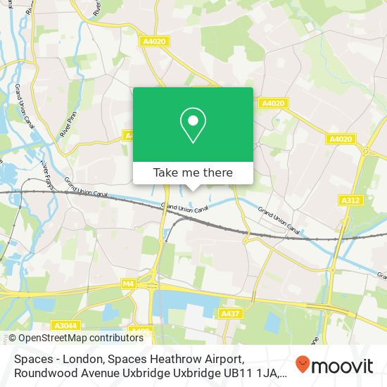 Spaces - London, Spaces Heathrow Airport, Roundwood Avenue Uxbridge Uxbridge UB11 1JA map