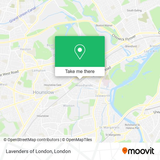 Lavenders of London map