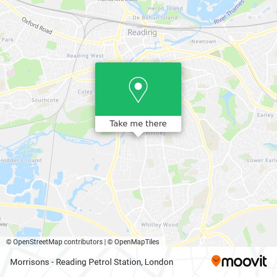 Morrisons - Reading Petrol Station map