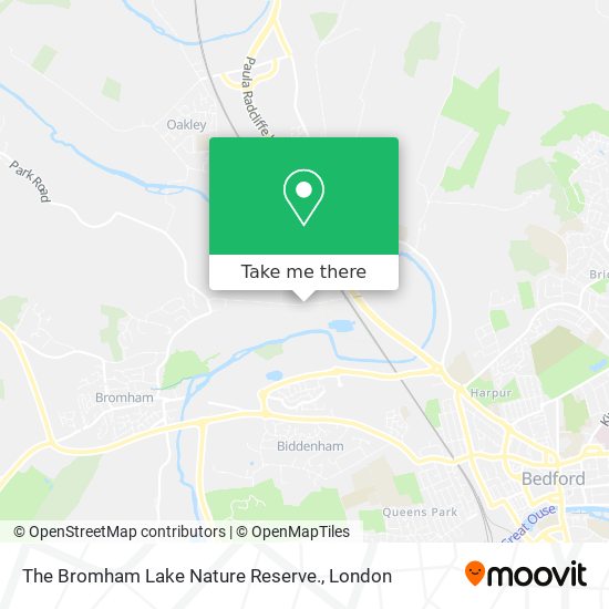 The Bromham Lake Nature Reserve. map