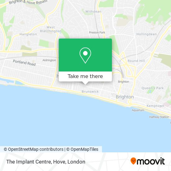 The Implant Centre, Hove map