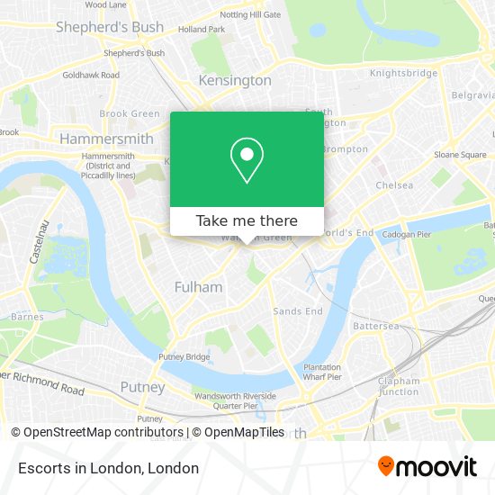 Escorts in London map