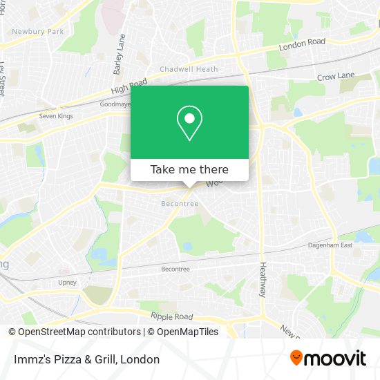 Immz's Pizza & Grill map