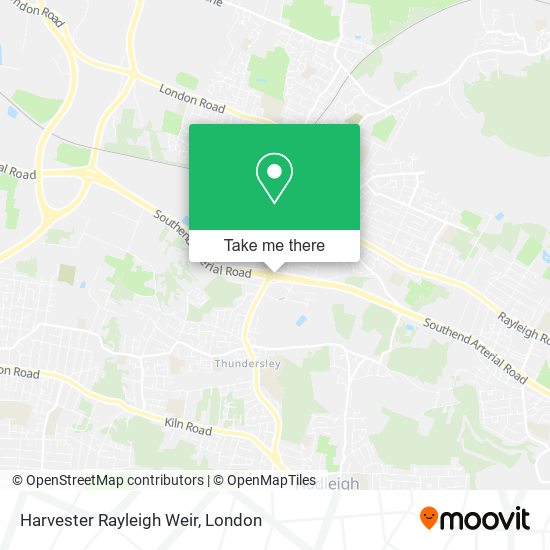 Harvester Rayleigh Weir map