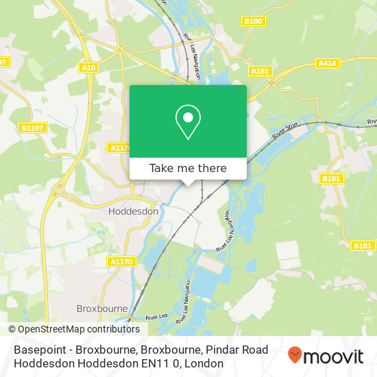 Basepoint - Broxbourne, Broxbourne, Pindar Road Hoddesdon Hoddesdon EN11 0 map