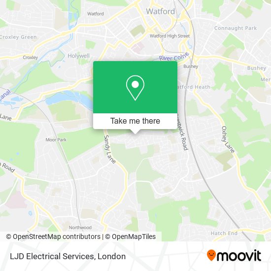 LJD Electrical Services map