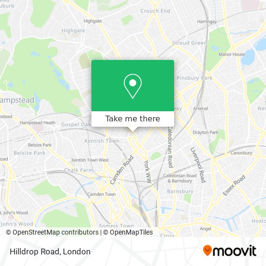 Hilldrop Road map