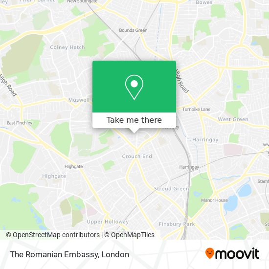 The Romanian Embassy map