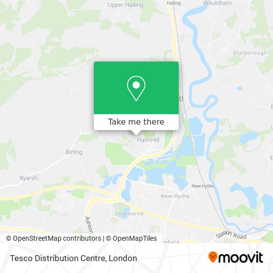 Tesco Distribution Centre map