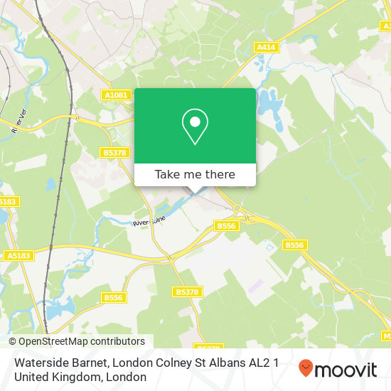 Waterside Barnet, London Colney St Albans AL2 1 United Kingdom map
