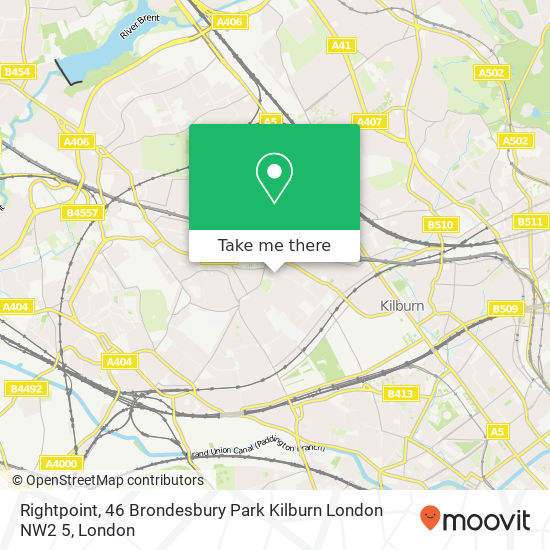 Rightpoint, 46 Brondesbury Park Kilburn London NW2 5 map