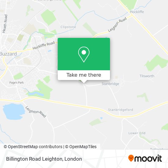 Billington Road Leighton map