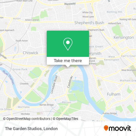 The Garden Studios map