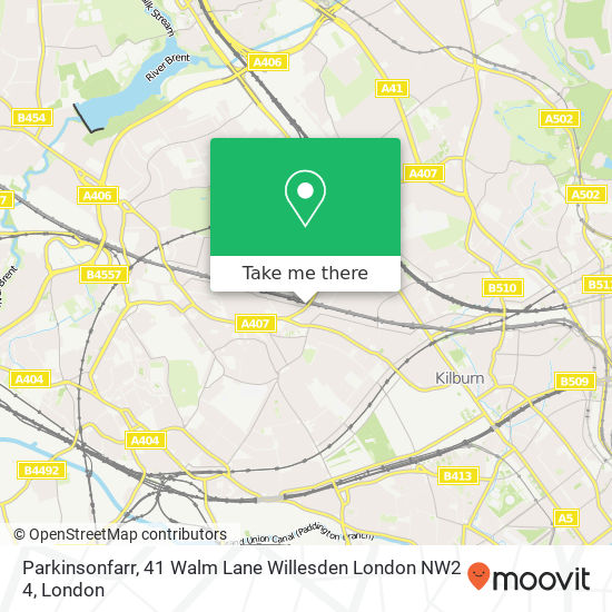 Parkinsonfarr, 41 Walm Lane Willesden London NW2 4 map