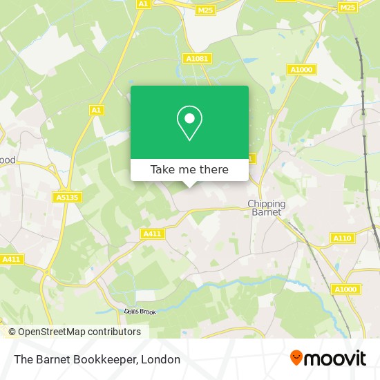 The Barnet Bookkeeper map