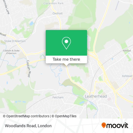 Woodlands Road map