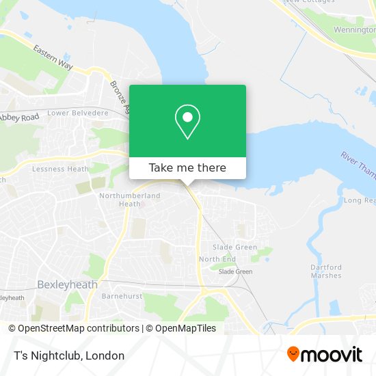 T's Nightclub map