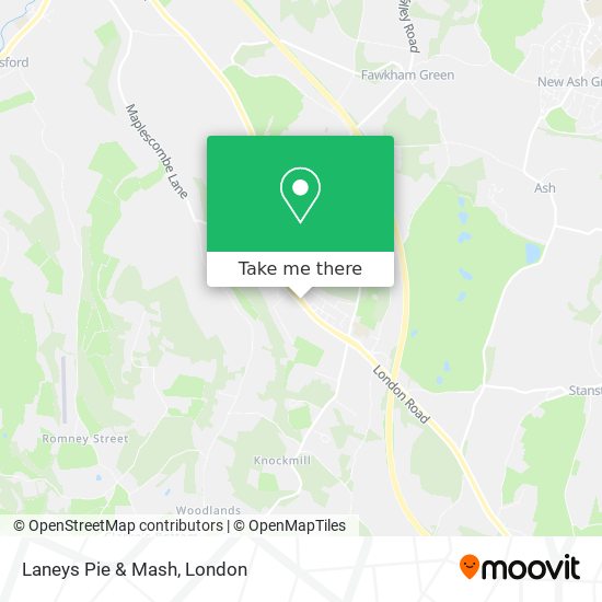 Laneys Pie & Mash map