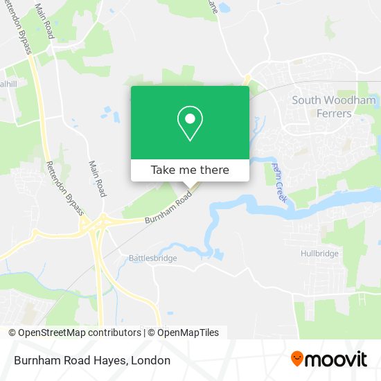 Burnham Road Hayes map