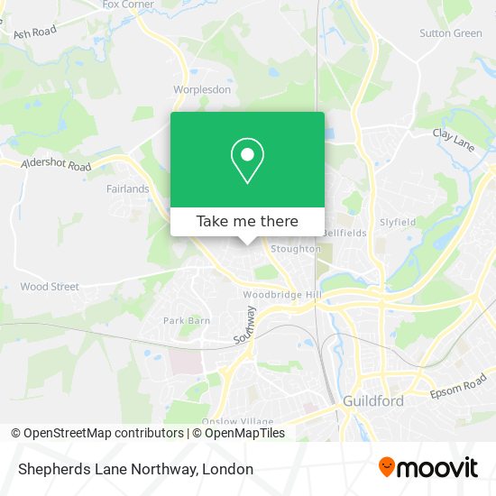 Shepherds Lane Northway map