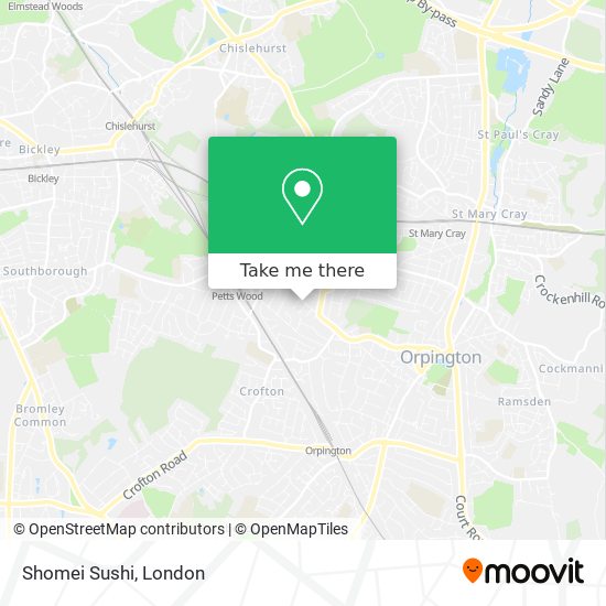 Shomei Sushi map