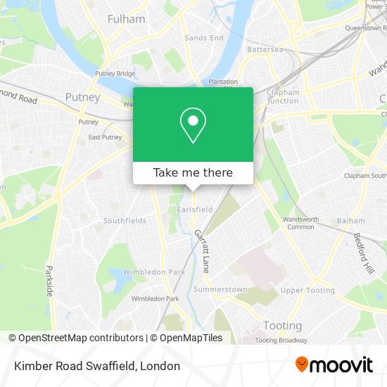 Kimber Road Swaffield map