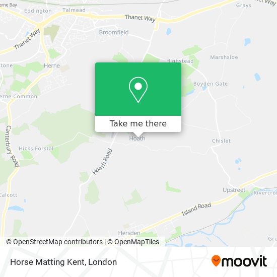 Horse Matting Kent map