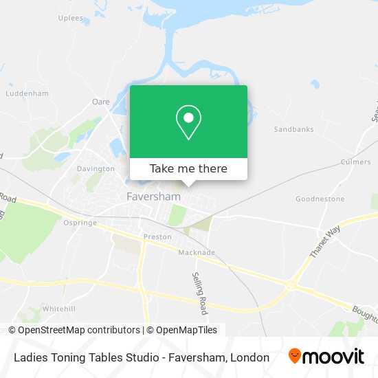 Ladies Toning Tables Studio - Faversham map