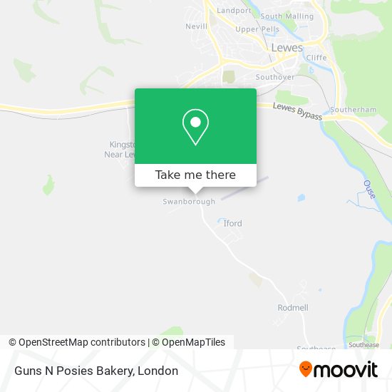 Guns N Posies Bakery map