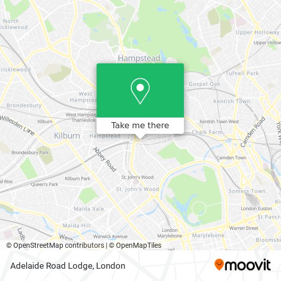 Adelaide Road Lodge map
