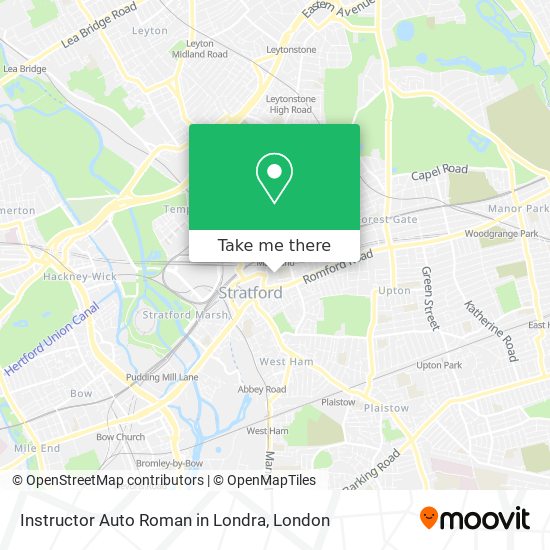 Instructor Auto Roman in Londra map