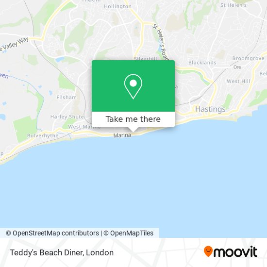 Teddy's Beach Diner map