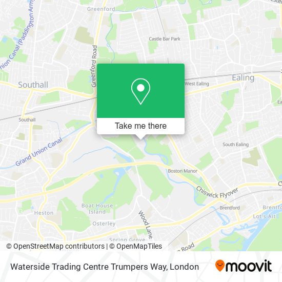Waterside Trading Centre Trumpers Way map