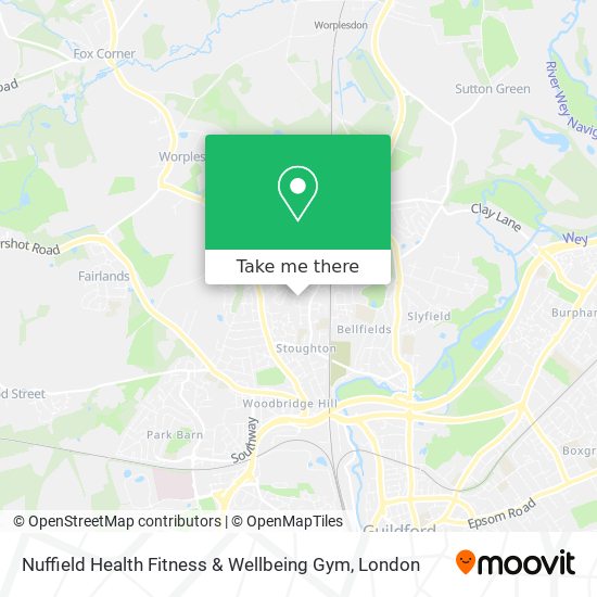 Nuffield Health Fitness & Wellbeing Gym map