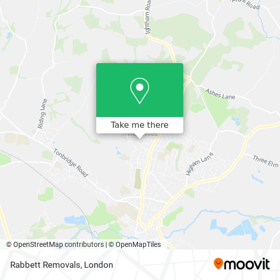 Rabbett Removals map