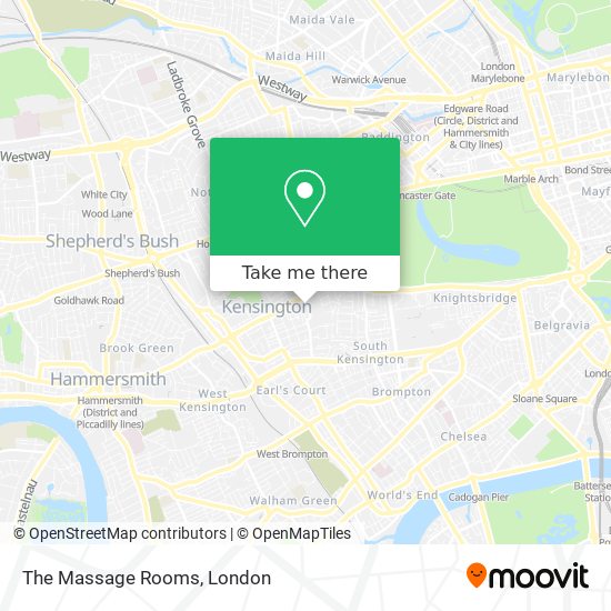 The Massage Rooms map
