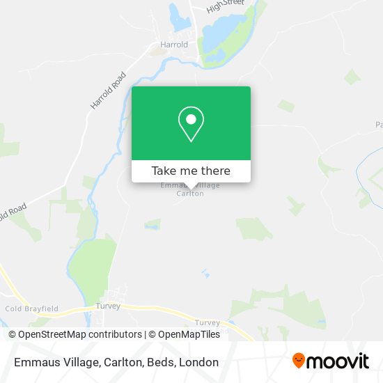 Emmaus Village, Carlton, Beds map